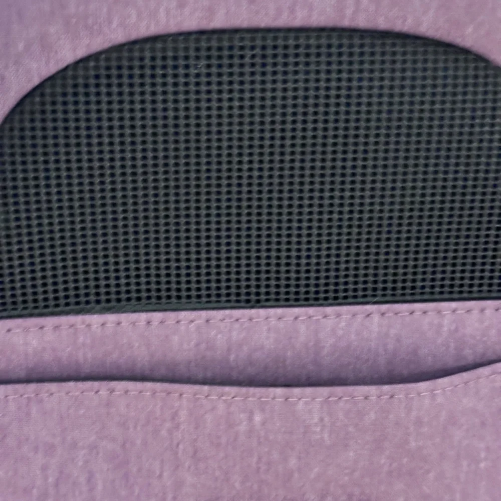 Morp Lot Purple Cat Dog Travel carrier with Fur lined pad. Used Twice
